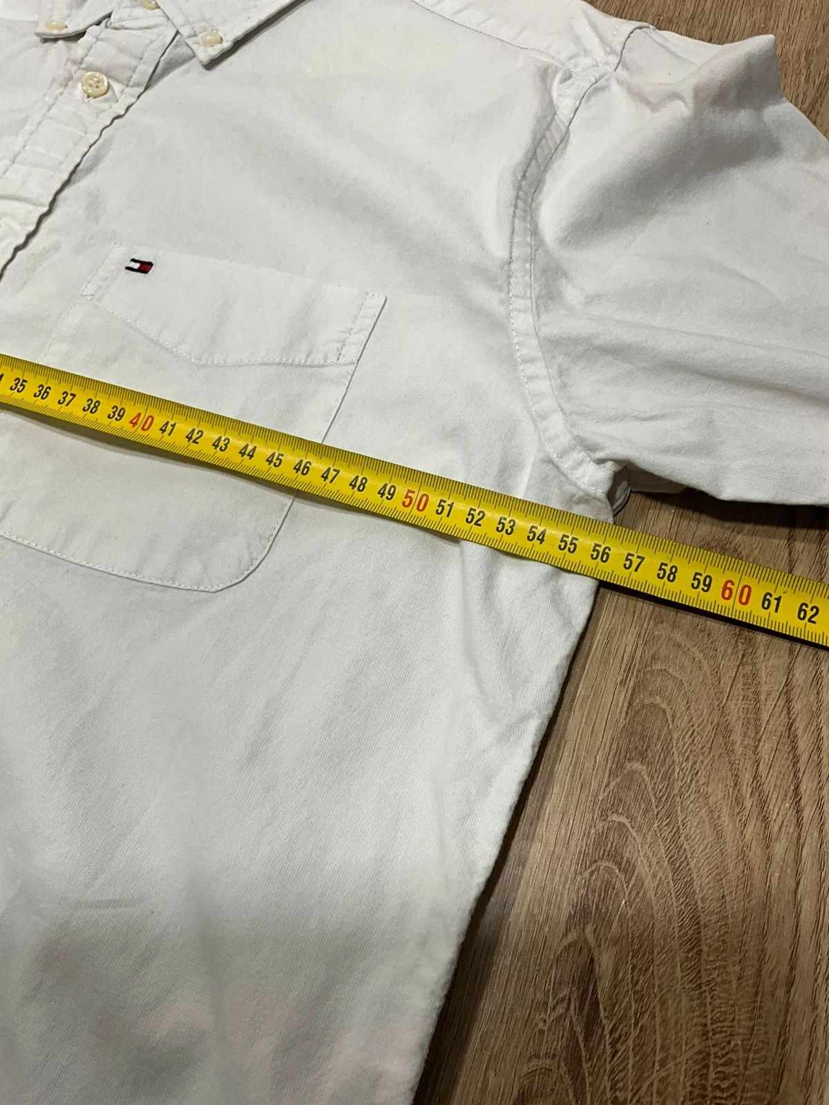 Chemise Tommy Hilfiger Classic Fit M Chic 100% Coton Blanc – photo 13